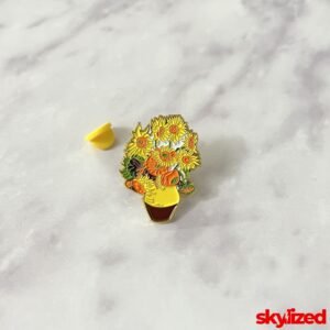 Van Gogh's Sunflowers Lapel Pin