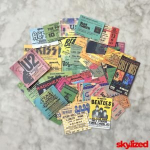 Concert Ticket Stickers