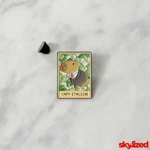 Capy-italism Lapel Pin