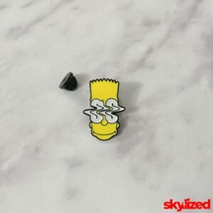 Psychedelic Bart Lapel Pin