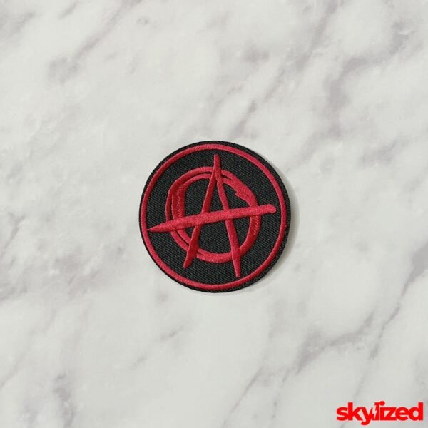 Symbol of Anarchy Embroidered Iron-on Patch