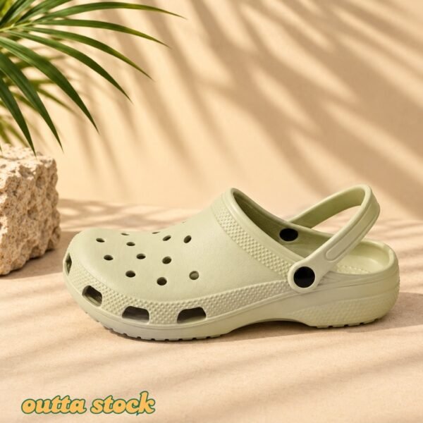 Classic Crocs Beige (2) Convertible Mules Design #3